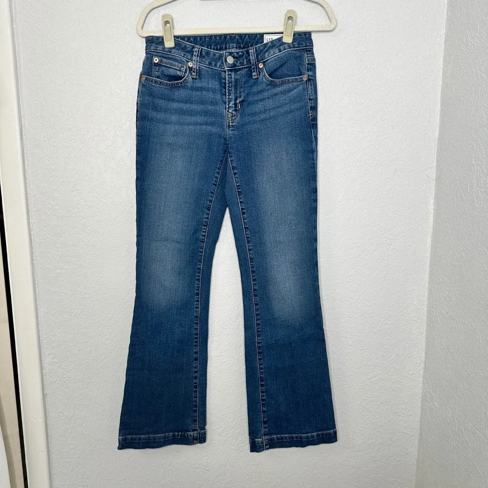 GAP Women's Jeans‎ Size 27 Medium Indigo Wash Bootcut Denim